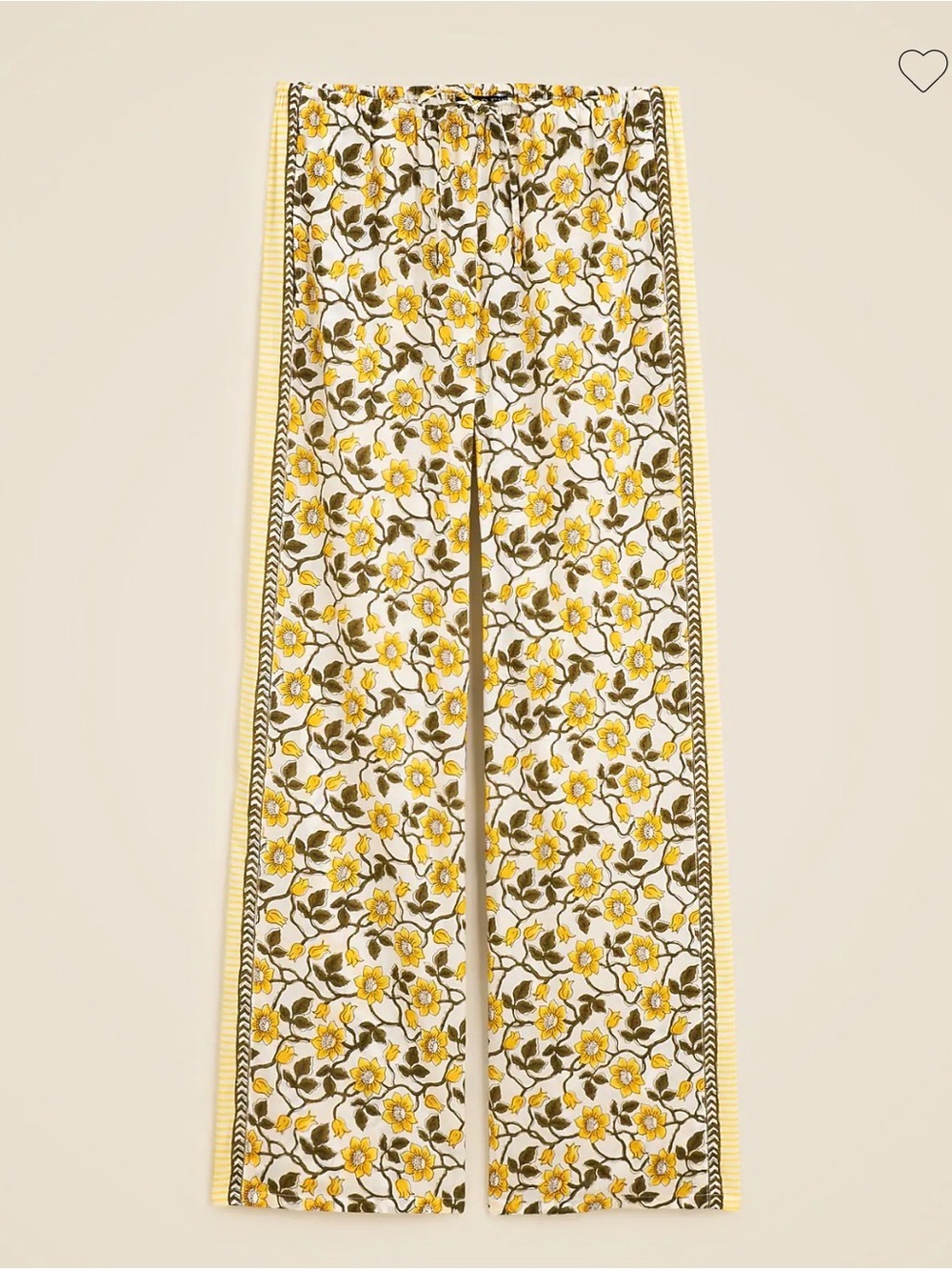 J Crew Cotton voile beach pant in daffodil daze block print Sz Medium - Picture 16 of 16